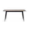 Julian Bowen Findlay Rectangular Dining Table - Walnut & Black