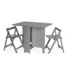 Julian Bowen Julian Bowen Gatan Small Gateleg Table With 2 Chairs - Grey