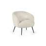 Julian Bowen Julian Bowen Gigi Boucle Accent Chair - Ivory
