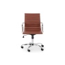 Julian Bowen Gio Office Chair - Brown & Chrome