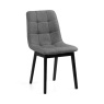 Julian Bowen Hayden Panelled Dining Chair - Grey Linen