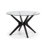Julian Bowen Hayden Round Glass 120cm Table
