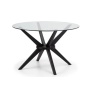 Julian Bowen Hayden Round Glass 120cm Table