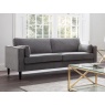Julian Bowen Hayward 3 Seater - Grey Chenille Fabric