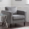 Julian Bowen Hayward Chair - Grey Chenille Fabric