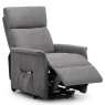 Julian Bowen Helena Rise & Recline Chair - Charcoal Fabric