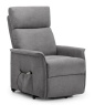 Julian Bowen Helena Rise & Recline Chair - Charcoal Fabric