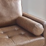 Julian Bowen Henley 2 Seater Sofa - Brown Faux Leather