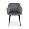 Julian Bowen Hobart Scalloped Dining Chair - Grey