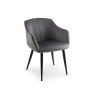 Julian Bowen Hobart Scalloped Dining Chair - Grey
