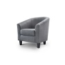 Julian Bowen Hugo Tub Chair - Slate Grey