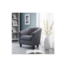 Julian Bowen Hugo Tub Chair - Slate Grey