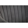Julian Bowen Kahlo Velvet Swivel Office Chair - Grey/Black