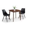 Julian Bowen Kari Dining Chair - Black Seat & Black Legs