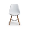 Julian Bowen Kari Dining Chair - White Seat & Oak Legs