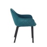 Julian Bowen Lima Dining Chair - Teal Velvet