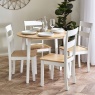 Julian Bowen Linwood Round Drop Leaf Table - Natural Top