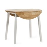 Julian Bowen Linwood Round Drop Leaf Table - Natural Top