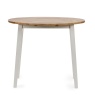 Julian Bowen Linwood Round Drop Leaf Table - Natural Top