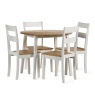 Julian Bowen Julian Bowen Linwood Round Drop Leaf Table - Natural Top