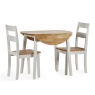 Julian Bowen Julian Bowen Linwood Round Drop Leaf Table - Natural Top