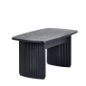 Julian Bowen Julian Bowen Louis Fluted Compact Coffee Table - Black