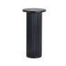 Julian Bowen Louis Fluted Drinks Table - Black