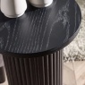 Julian Bowen Louis Fluted Drinks Table - Black