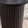 Julian Bowen Louis Fluted Drinks Table - Black