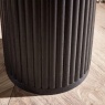 Julian Bowen Louis Fluted Drinks Table - Black