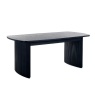 Julian Bowen Louis Fluted Extending Dining Table - Black