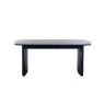 Julian Bowen Louis Fluted Extending Dining Table - Black