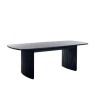 Julian Bowen Louis Fluted Extending Dining Table - Black