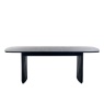 Julian Bowen Louis Fluted Extending Dining Table - Black