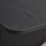 Julian Bowen Louis Fluted Extending Dining Table - Black