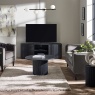 Julian Bowen Julian Bowen Louis Fluted Round Coffee Table - Black