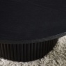 Julian Bowen Julian Bowen Louis Fluted Round Coffee Table - Black