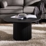 Julian Bowen Julian Bowen Louis Fluted Round Coffee Table - Black