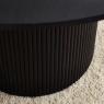 Julian Bowen Louis Fluted Round Dining Table - Black