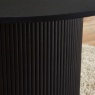 Julian Bowen Louis Fluted Round Dining Table - Black