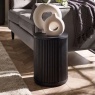 Julian Bowen Louis Fluted Side Table With Door - Black