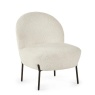 Julian Bowen Lulu Boucle Accent Chair - Ivory