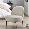 Julian Bowen Lulu Boucle Accent Chair - Ivory
