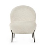 Julian Bowen Lulu Boucle Accent Chair - Ivory