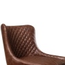 Julian Bowen Luxe Faux Leather Barstool - Brown