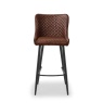 Julian Bowen Luxe Faux Leather Barstool - Brown
