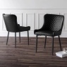 Julian Bowen Luxe Faux Leather Dining Chair - Black