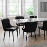 Julian Bowen Luxe Faux Leather Dining Chair - Black