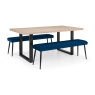 Julian Bowen Luxe Low Bench - Blue