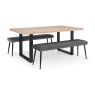 Julian Bowen Luxe Low Bench - Grey